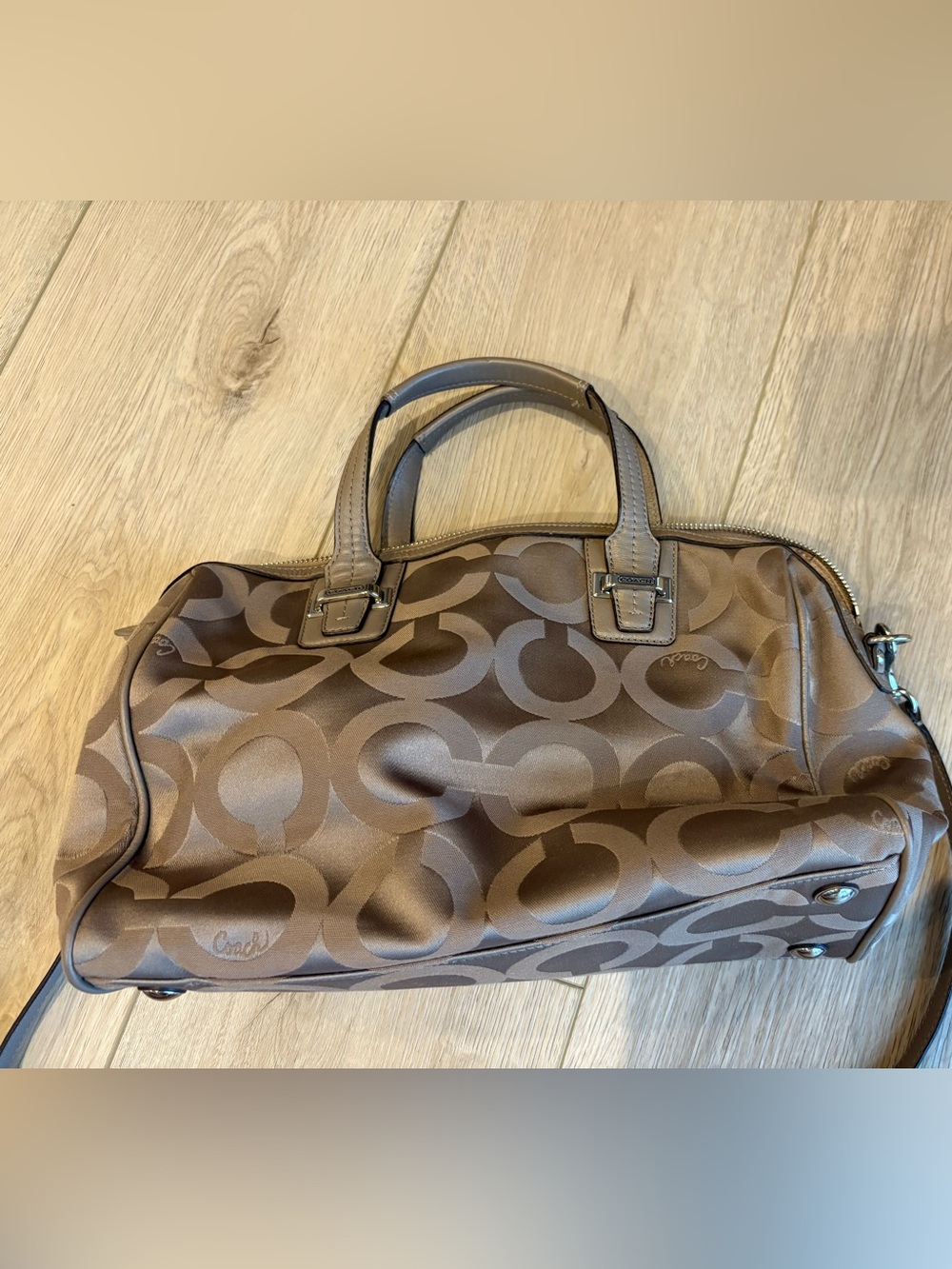 Coach Signature Monogram Purse View 2